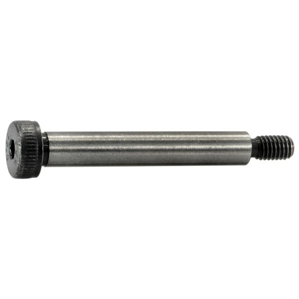 Midwest Fastener Shoulder Screw, M1 Thr Sz, 11mm Thr Lg, Steel, 2 PK 930735
